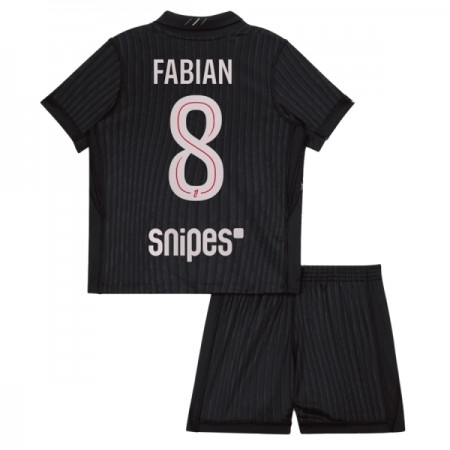Jalkapallo Peliasut Paris Saint-Germain Fabian 8 Jordan Lasten Neljäs Pelipaita 2025-26 Lyhythihainen